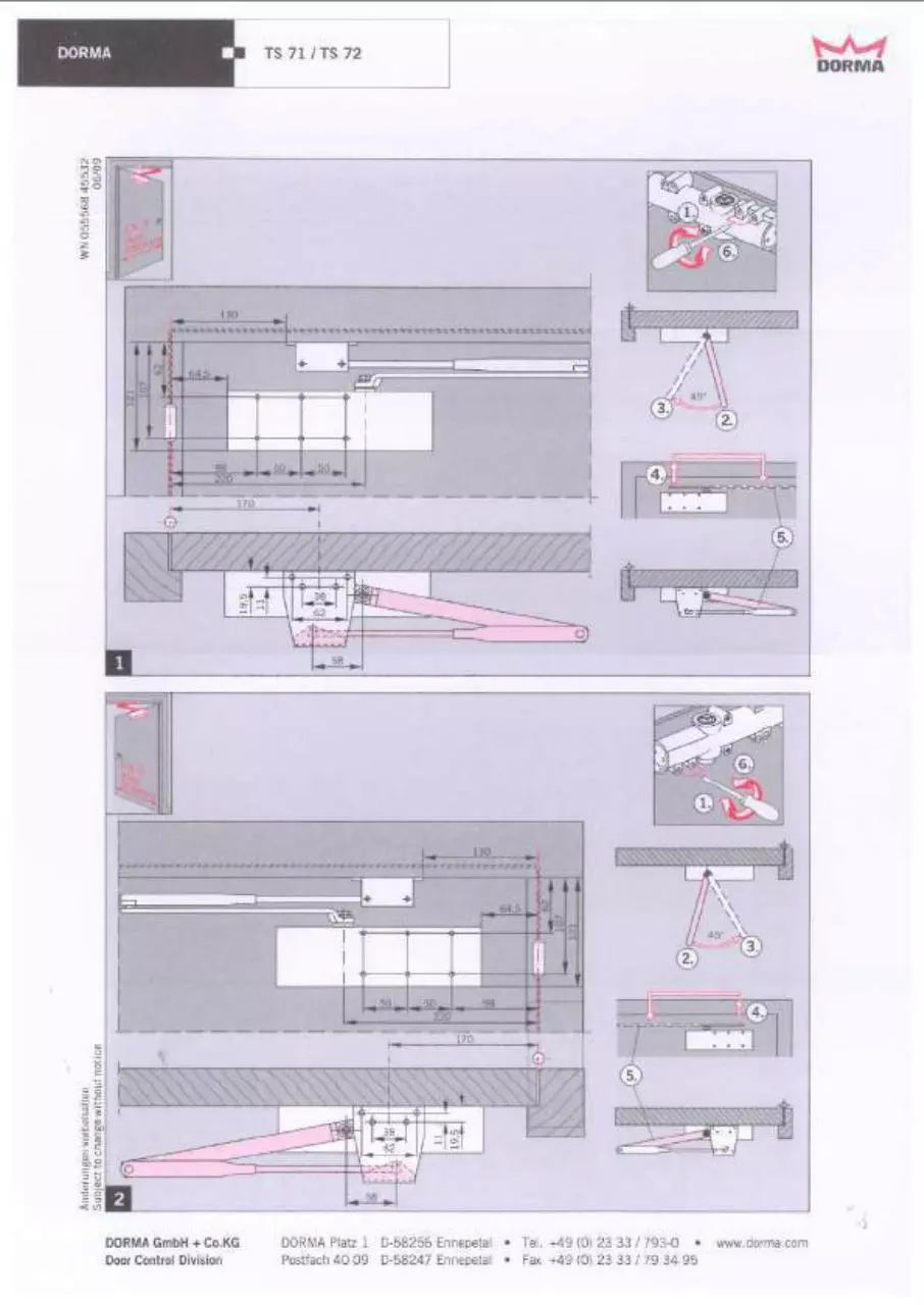 Page 1 of 52, M2M+ Closers and Hardware O&M