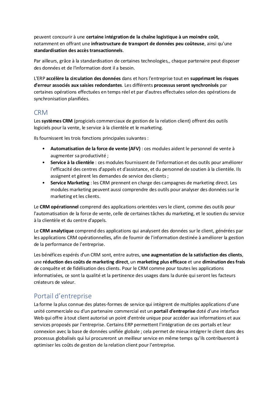 Document preview erp - rÃ©sumÃ© du rÃ©sumÃ©.pdf - page 2/3