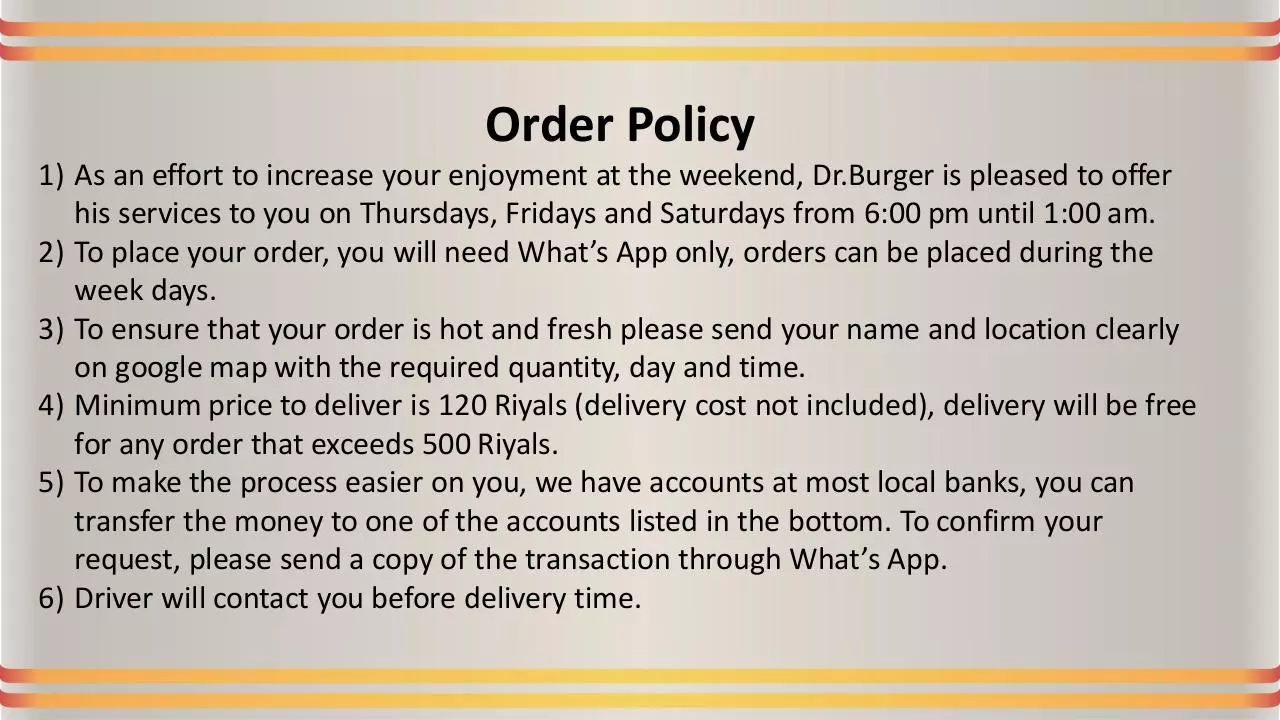 Page 4 of 7, Dr.Burger policy
