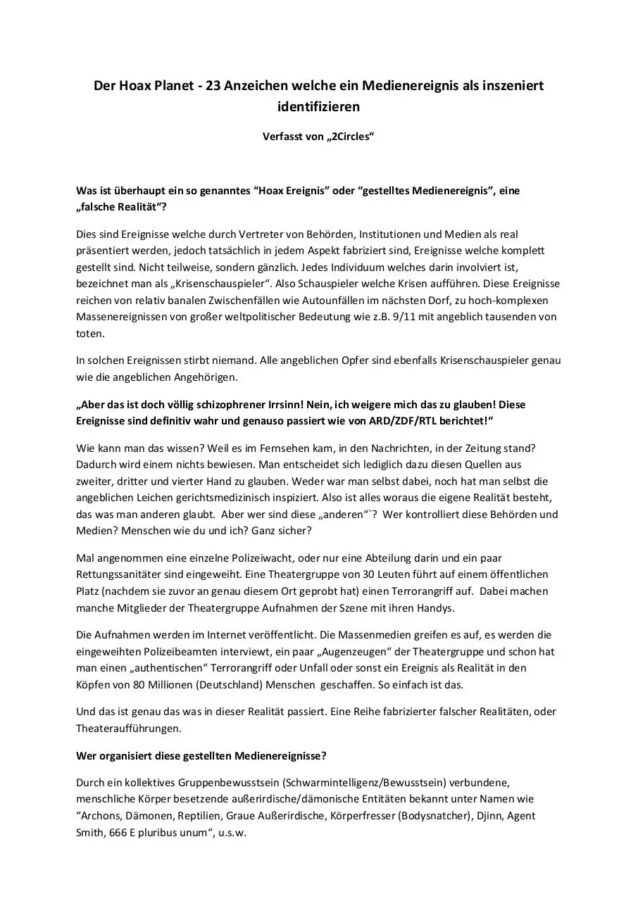 Page 1 of 10, Der Hoax Planet