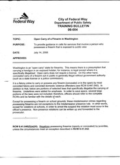 Page 1, oc training bulletin federal way