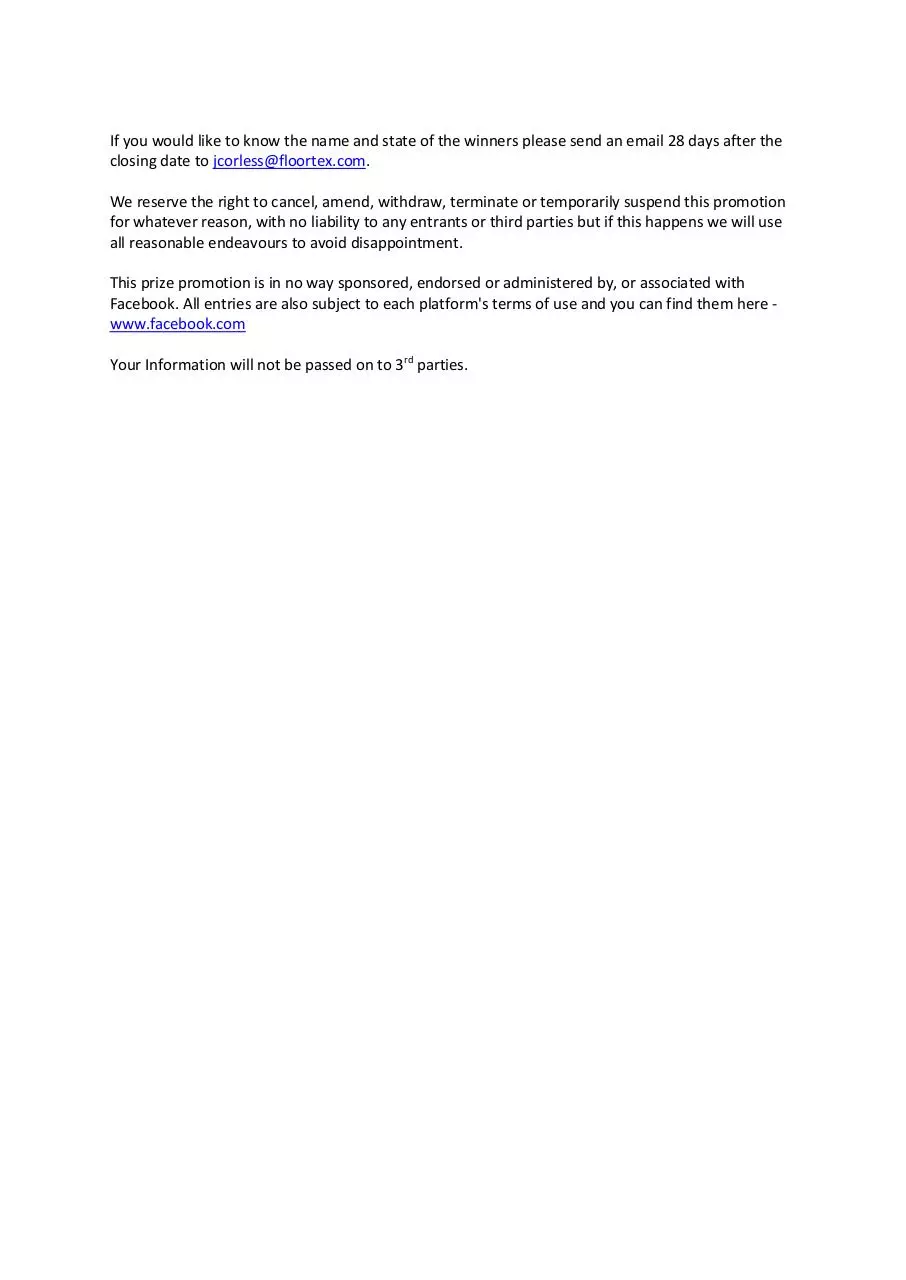 Page 2 of 2, Terms and Conditions 20th 27th February USA