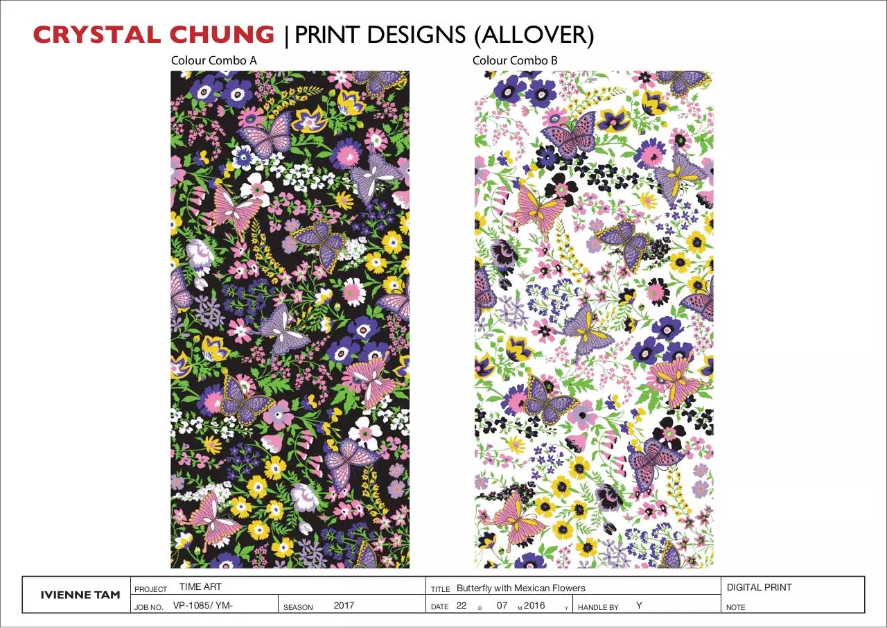 Page 1 of 8, Allover print & Surface Designs Portfolio Crystal Chung