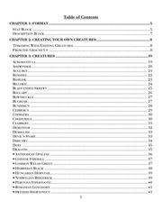 Page 2, Harry Potter RPG Compendia Creatura