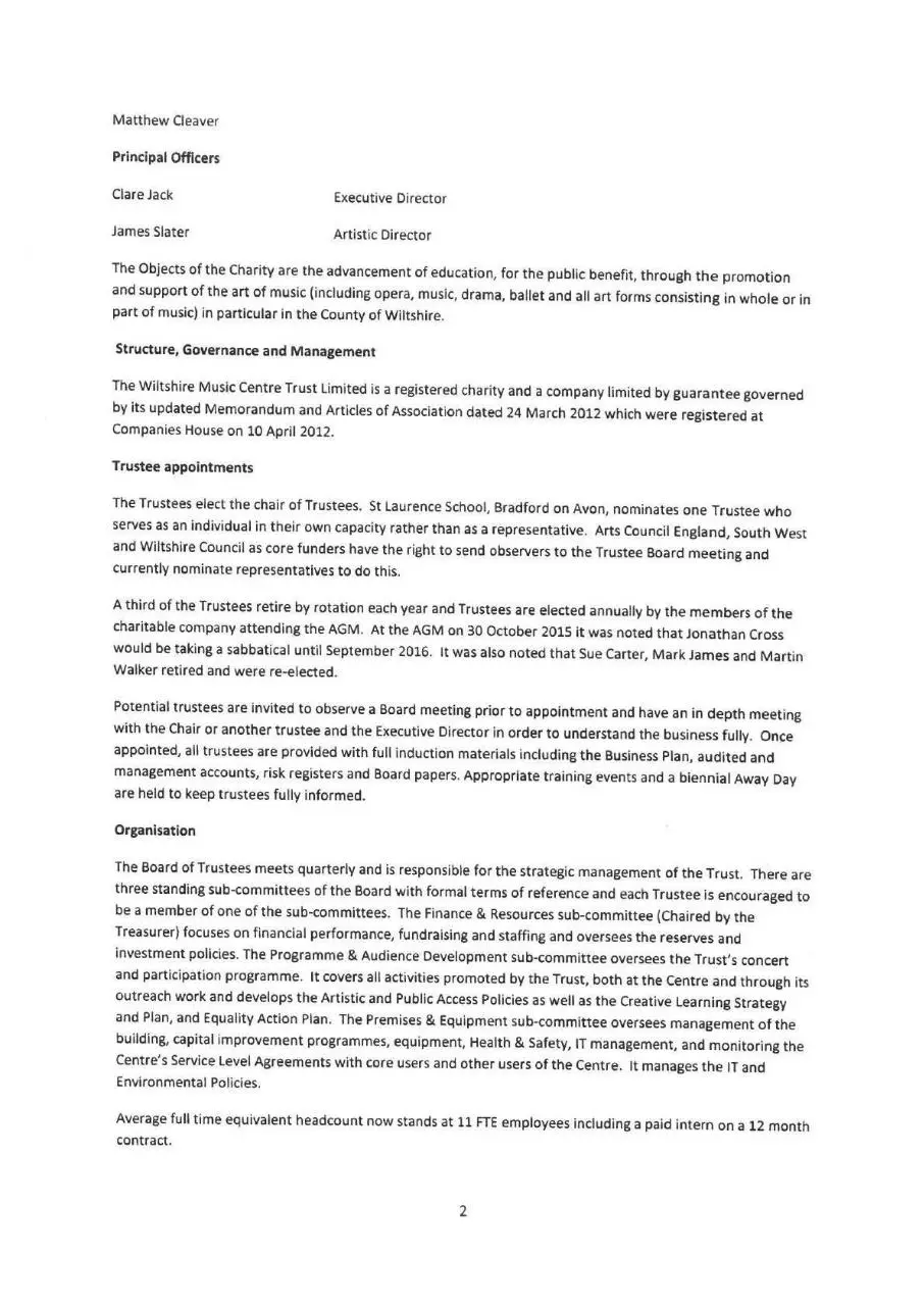 Page 4 of 26, WMC Audited Report & Financial Statements FYE 31 03 2016