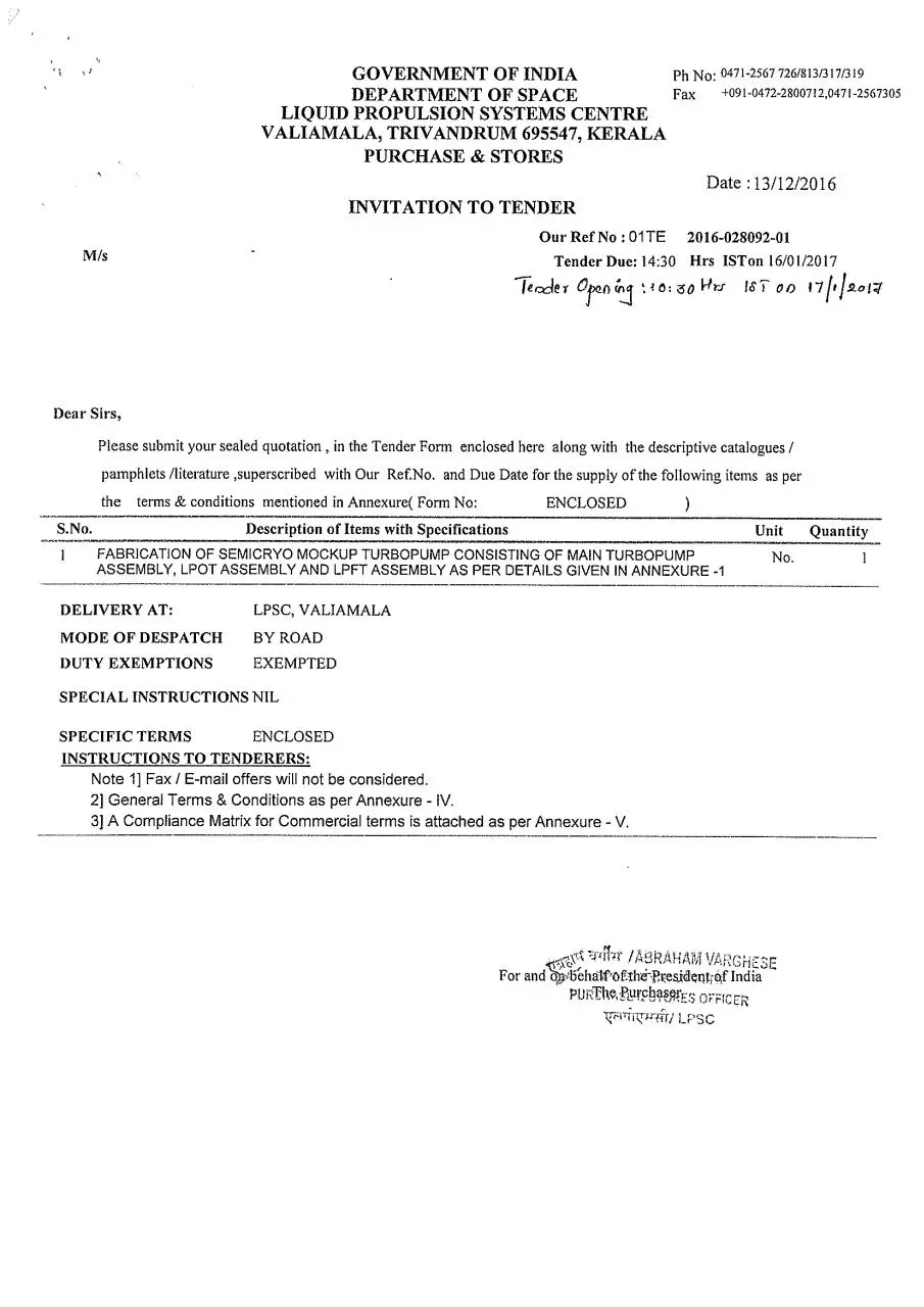 Page 1 of 166, ISRO semi cryo
