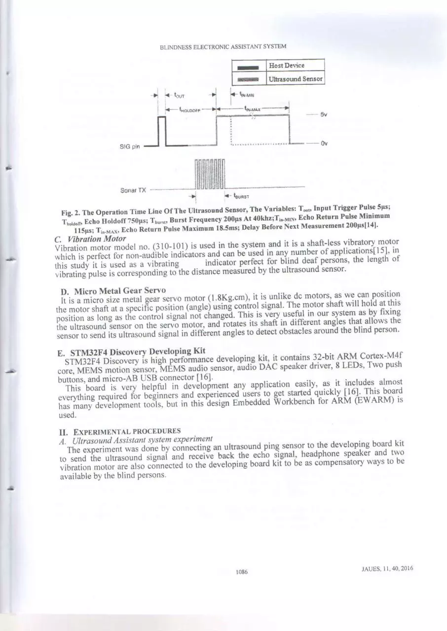 Page 3 of 7, Blindness Electronic Assistant System