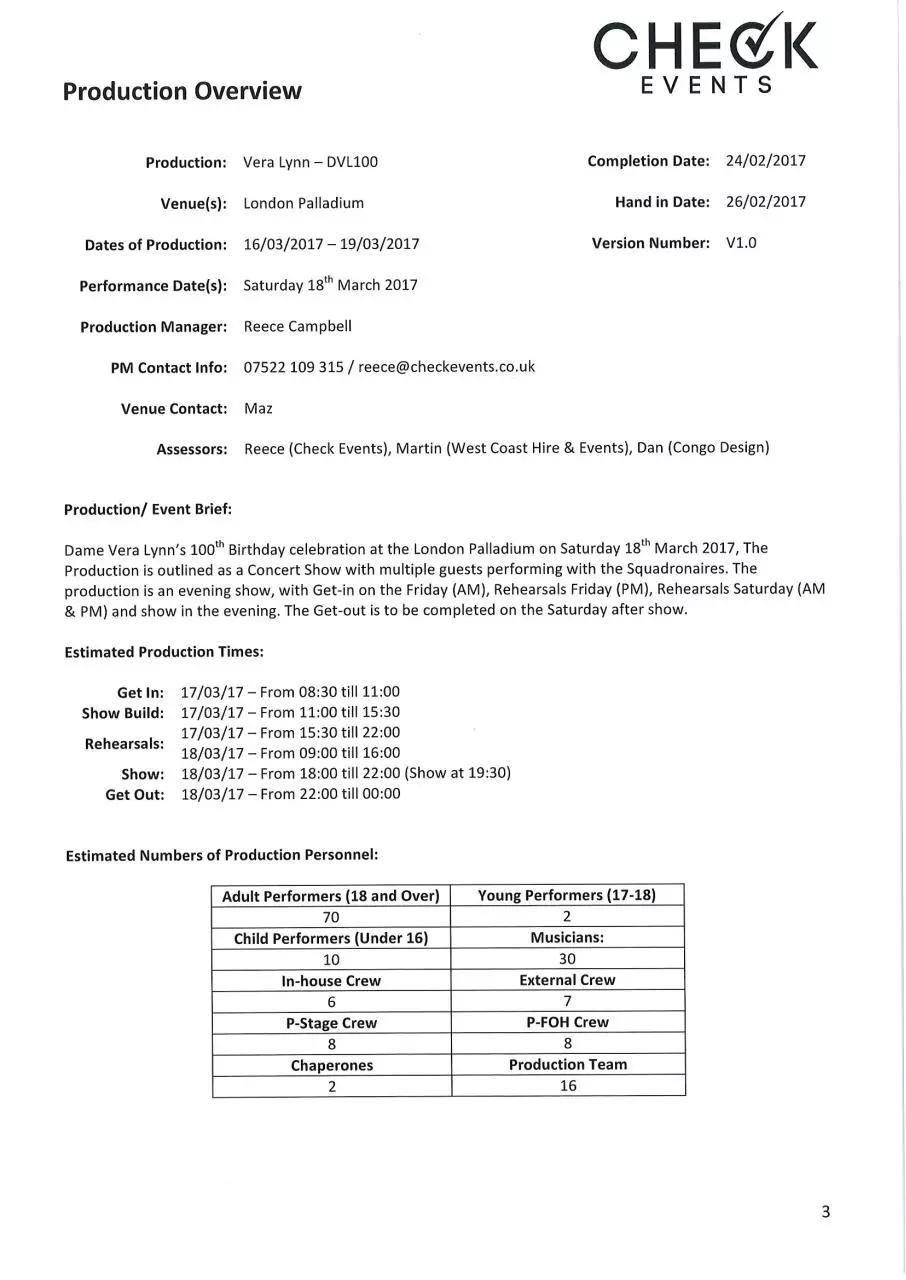 Page 3 of 91, Draft DVL100 Production File