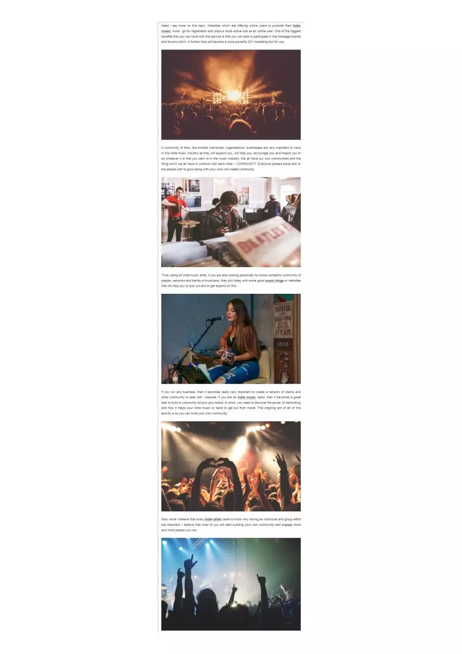 Page 1 of 1, Indie Music