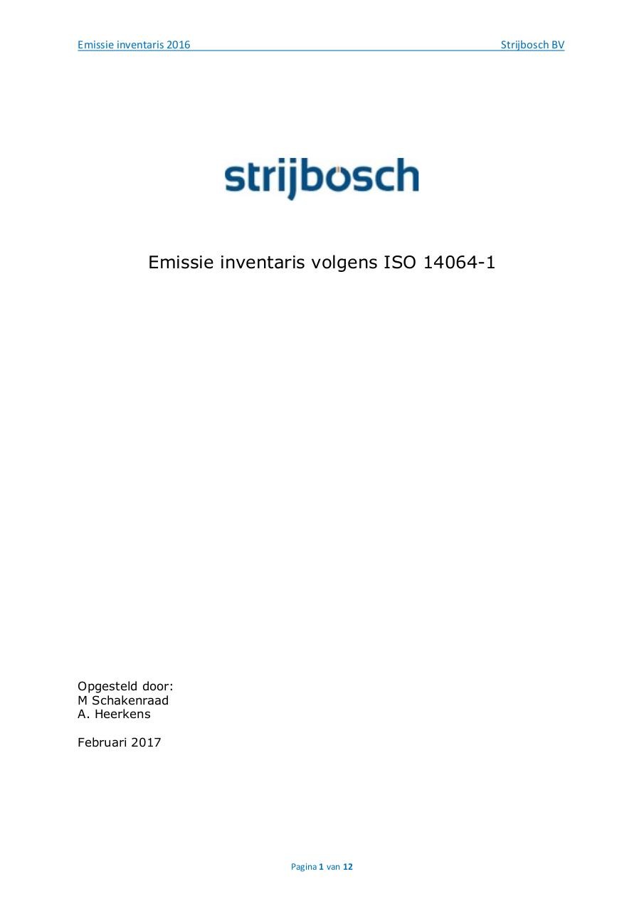 Emissie inventarisatie Strijbosch 2016.pdf - page 1/12