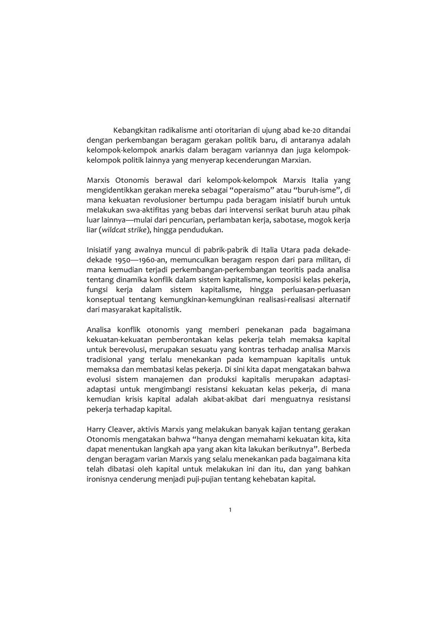 Page 2 of 17, MARXIS OTONOMIS