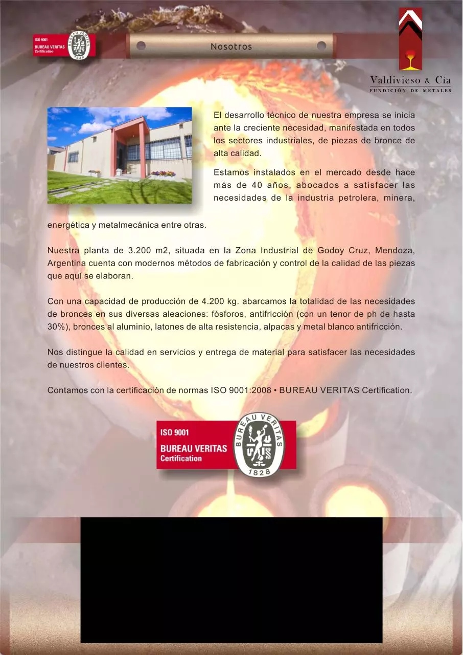 Page 2 of 8, Dossier Institucional Valdivieso 2015