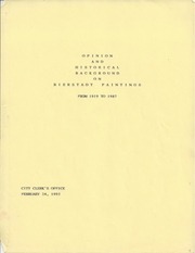 Page 1, 1992 Opinion Bierstadt Paintings cy pres