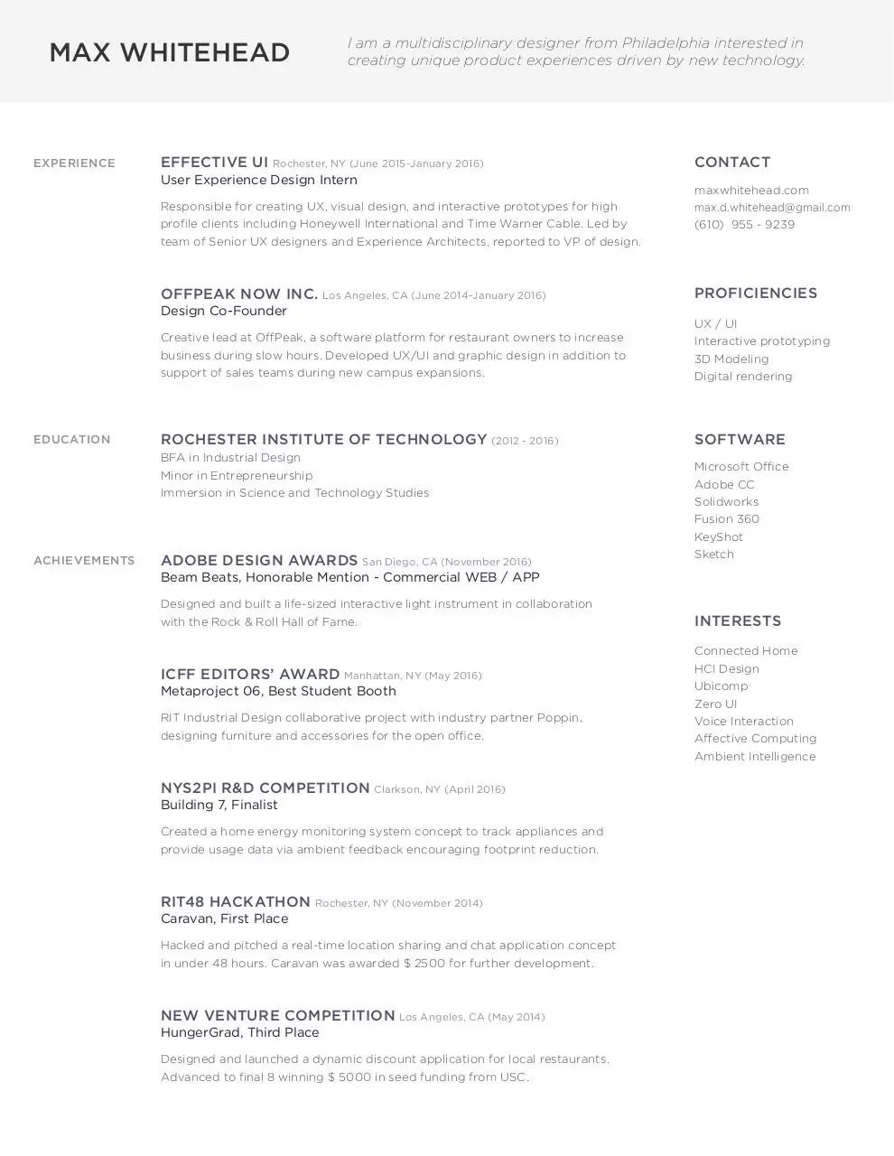 Document preview - _max.whitehead-resume-2.2017.pdf - Page 1/1
