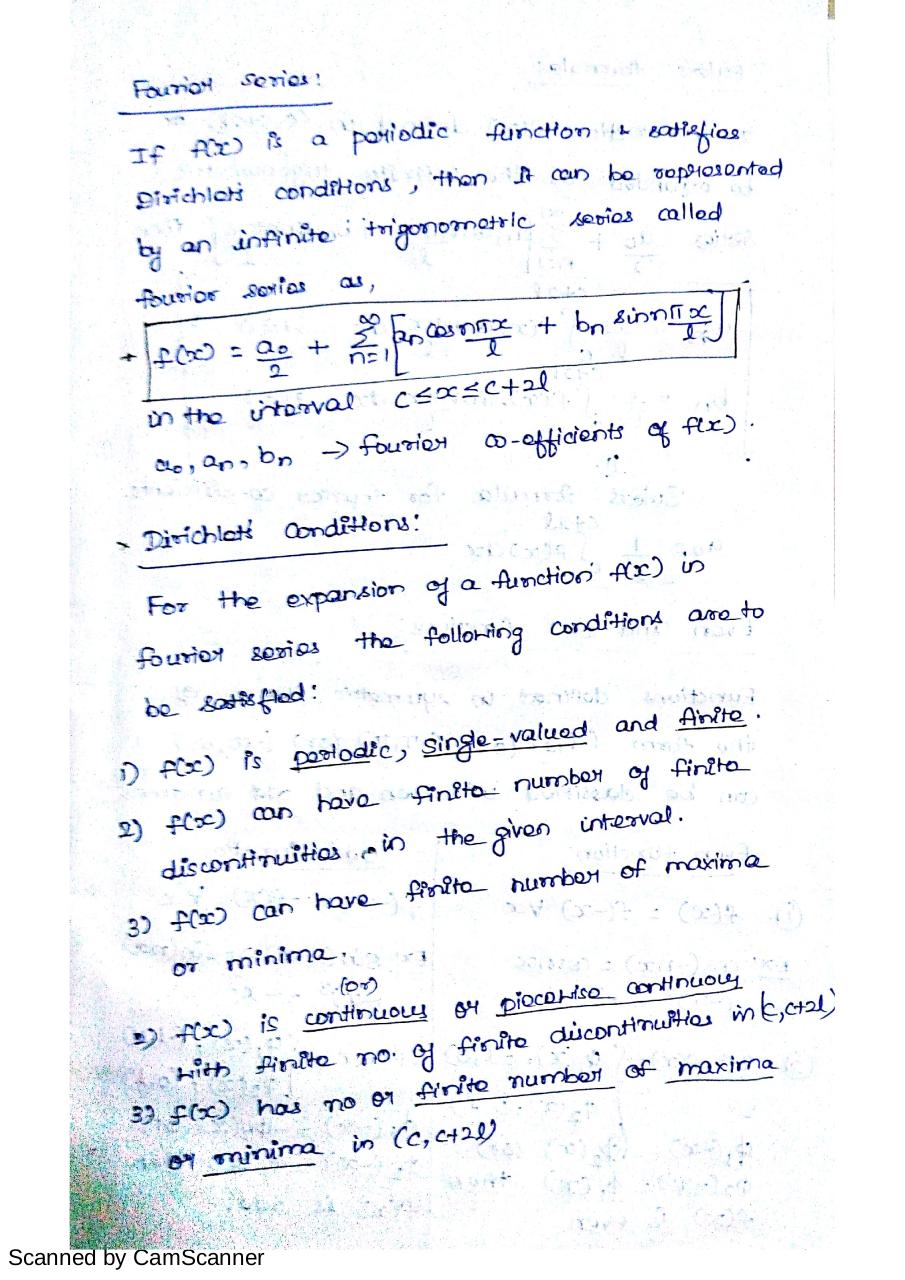 New Doc 4 By Camscanner Fourier Series Notes Pdf Pdf Archive