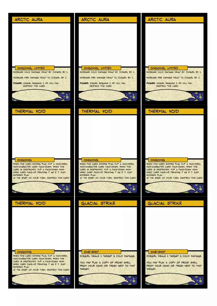 Page 4 of 5, Icegirl Playtest Cards