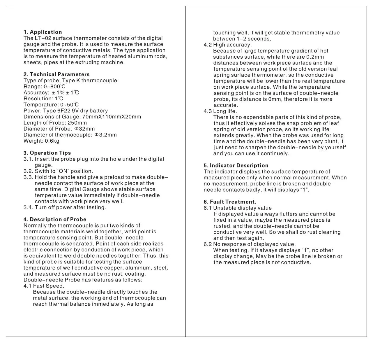 Page 2 of 2, lt 02 users manual