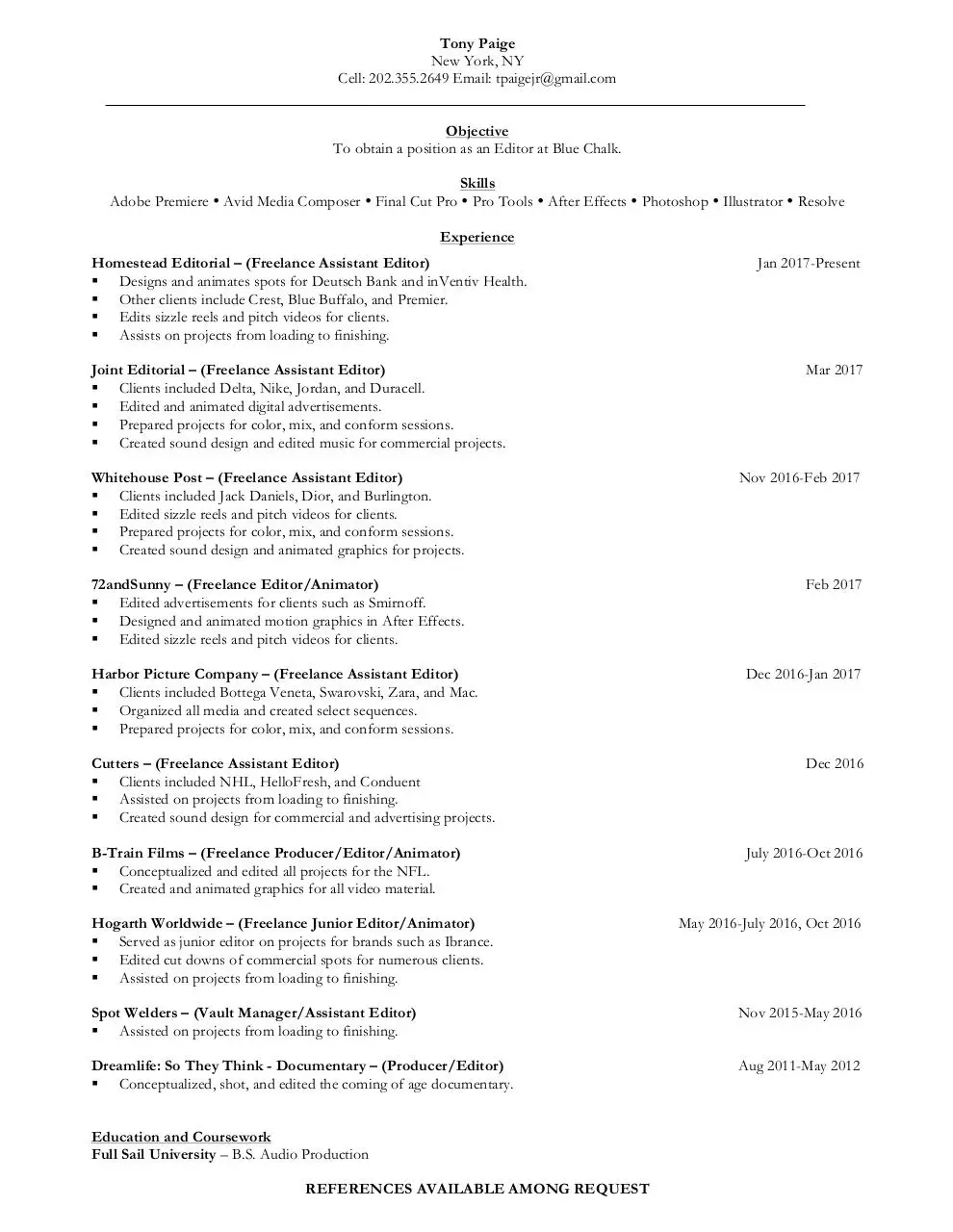 Document preview - TonyPaige_Resume_BC.pdf - Page 1/1
