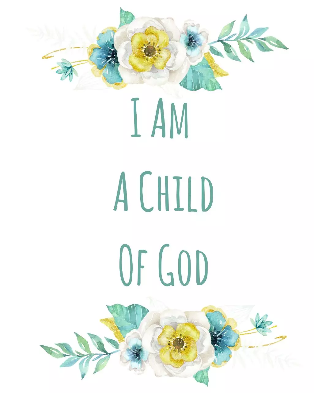 Page 1 of 1, I Am A Child Of God