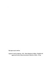 Page 3, Plume Dispersion in Alberta