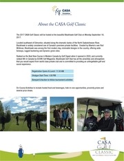Page 2, Sponsorship Package CASA Golf Classic