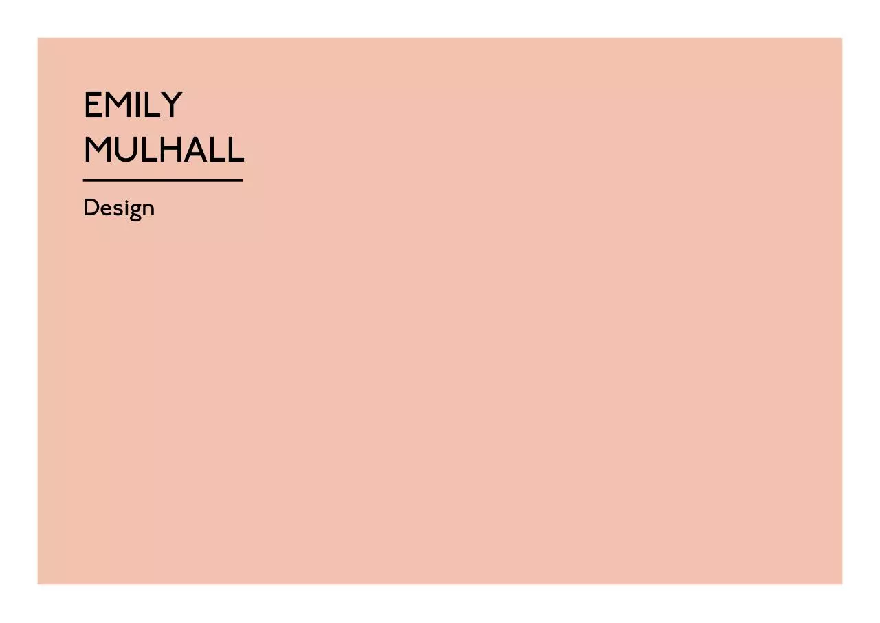 Page 1 of 16, Emily Mulhall Portfolio