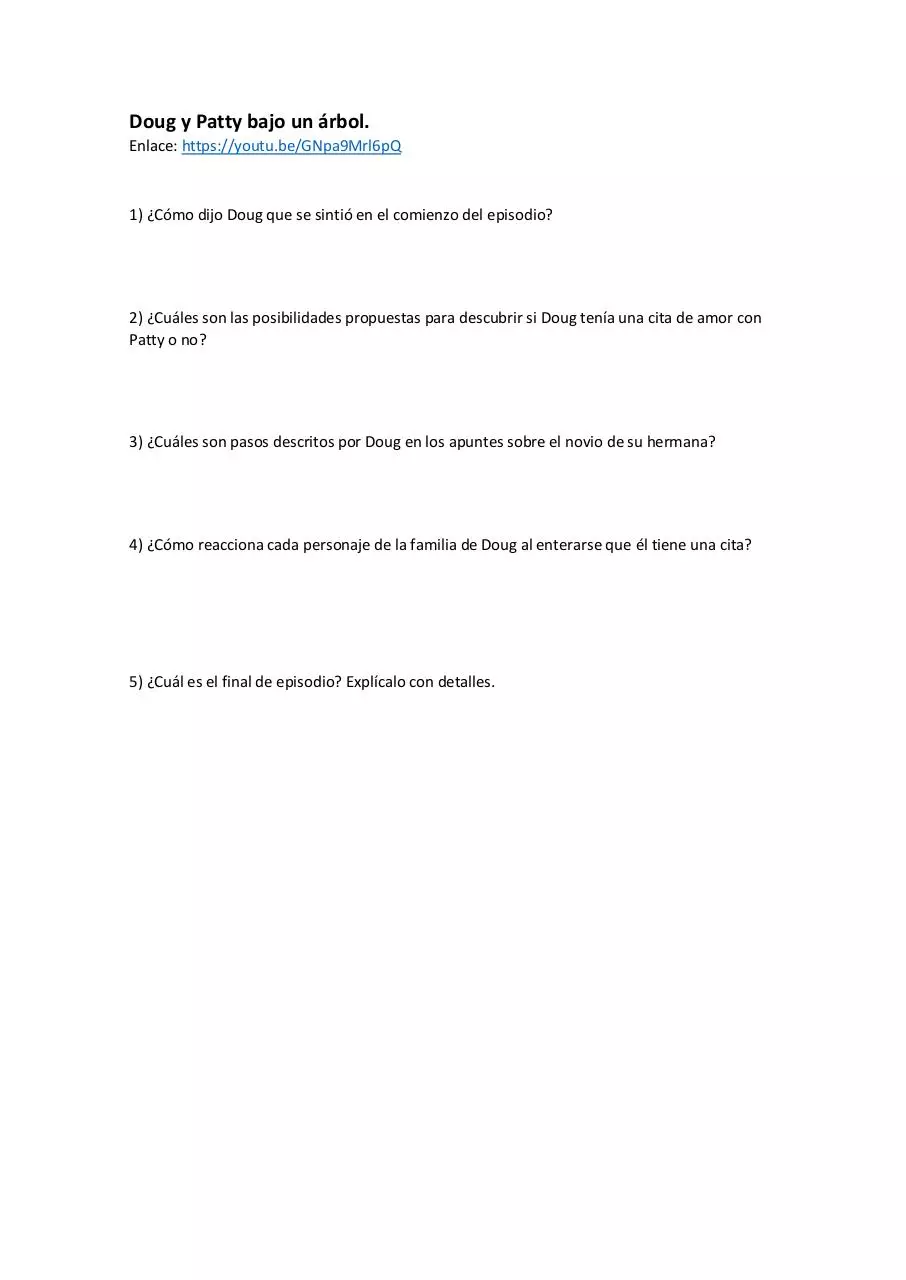 Document preview - Doug y Patty bajo un árbol (ALUMNO).pdf - Page 1/1