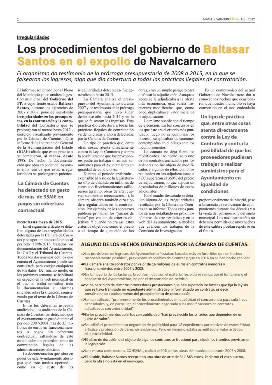 Page 2 of 12, Navalcarnero Hoy Abril 2017