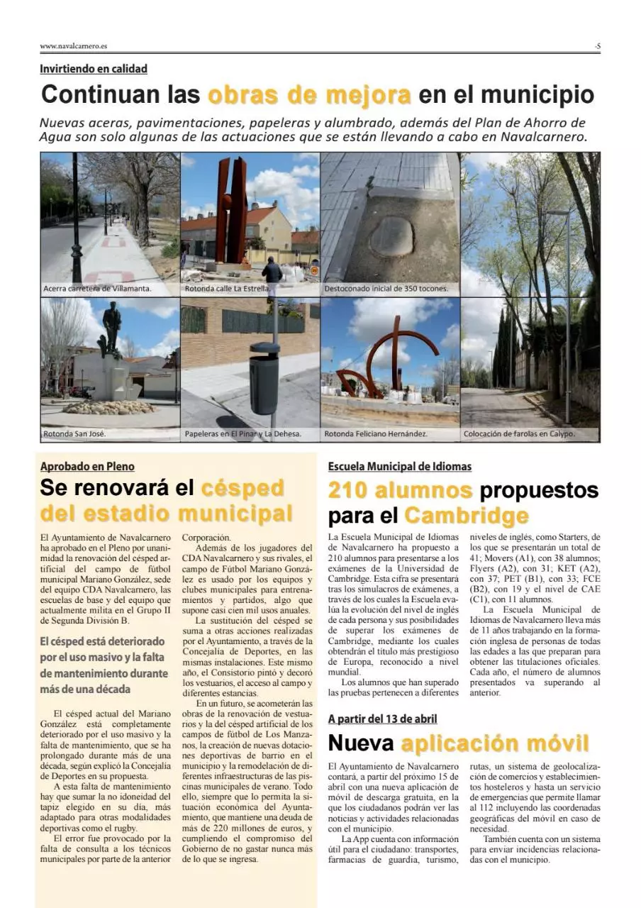 Page 5 of 12, Navalcarnero Hoy Abril 2017