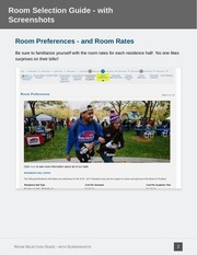 Page 2, Selecting a Room in Room Selection