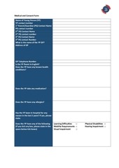 medical and consent form