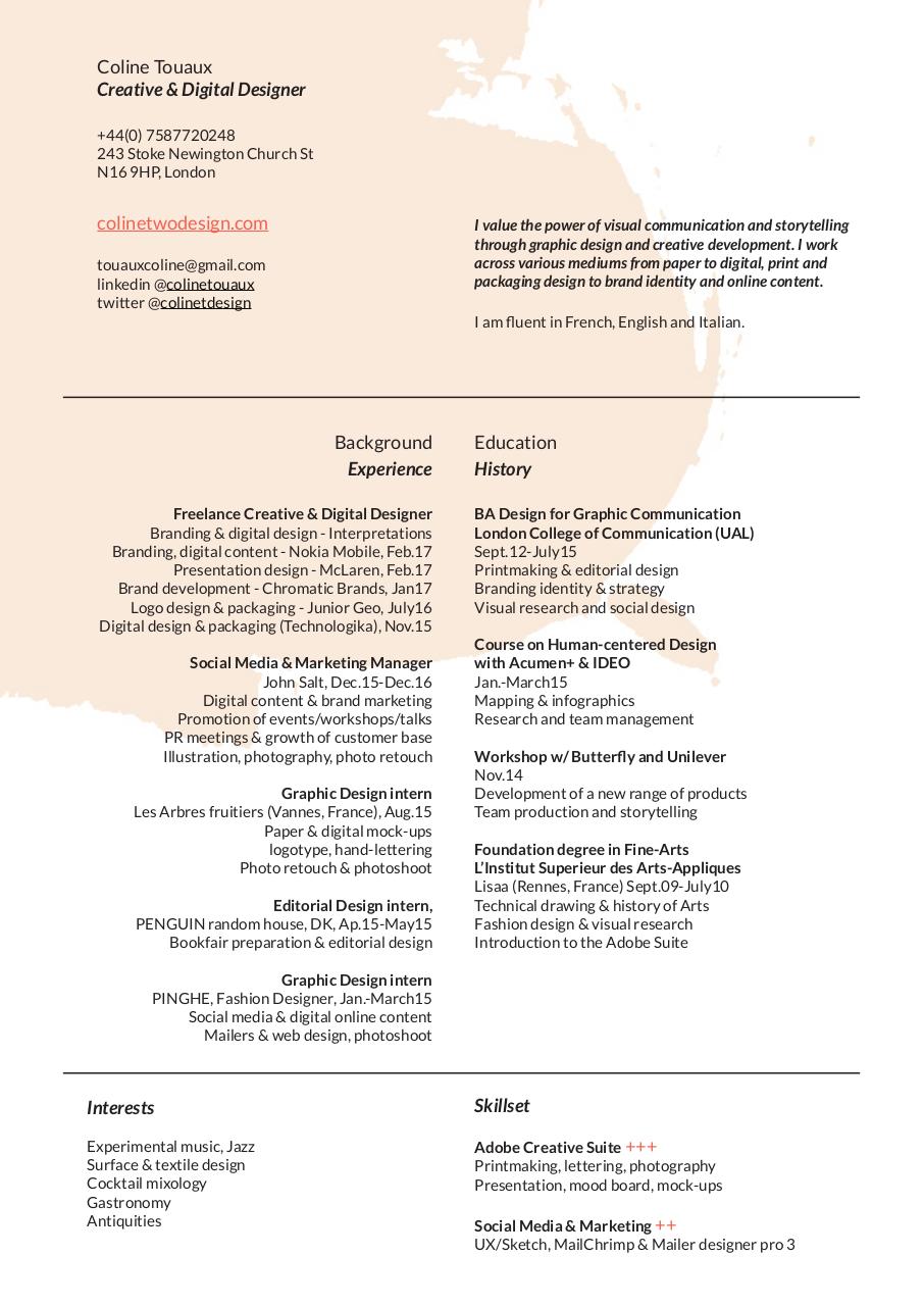 Document preview Coline Touaux.cv.pdf - page 1/1