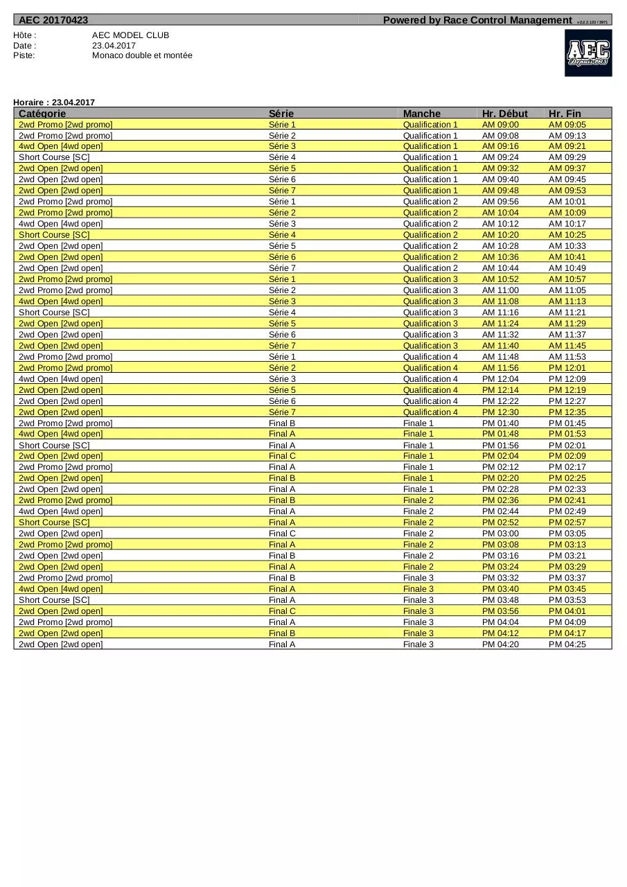 Page 1 of 1, 20170423 Timing