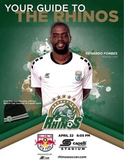 Page 1, RhinosvsNYGamedayProgram