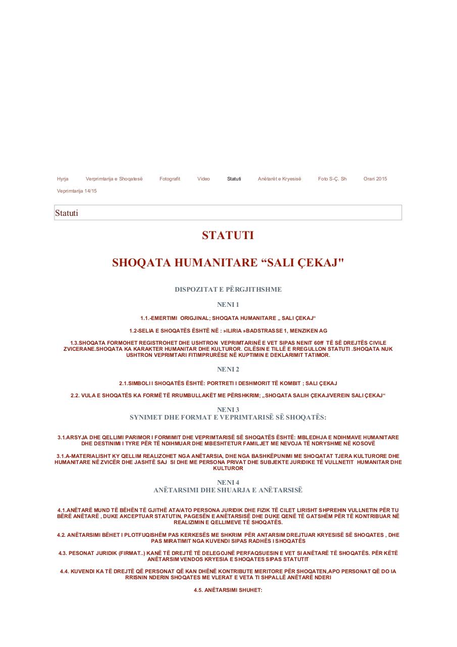 Document preview Statuti_salicekaj_com.pdf - page 1/4
