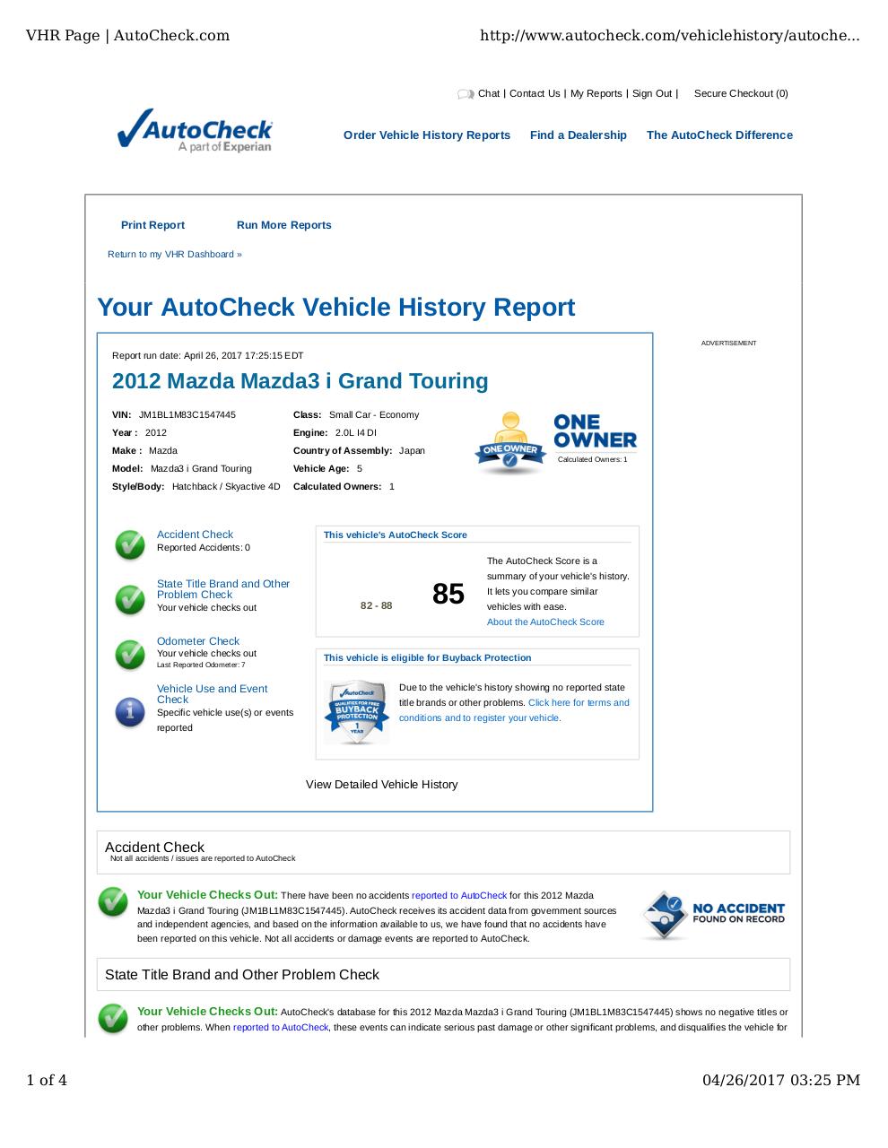 Document preview mazda3_autocheck.pdf - page 1/4