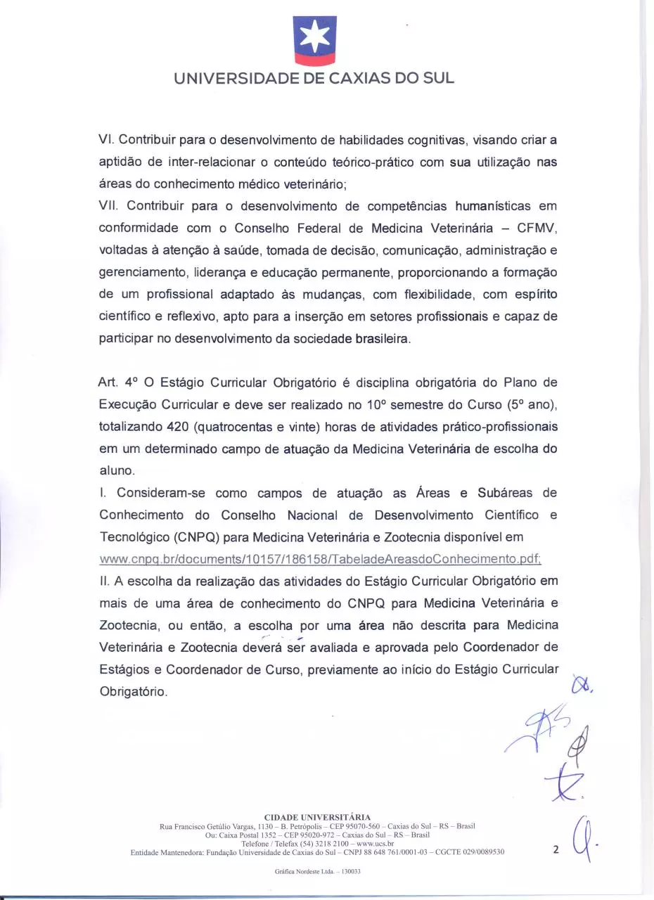 Page 2 of 13, Regulamento de estágio curricular obrigatório