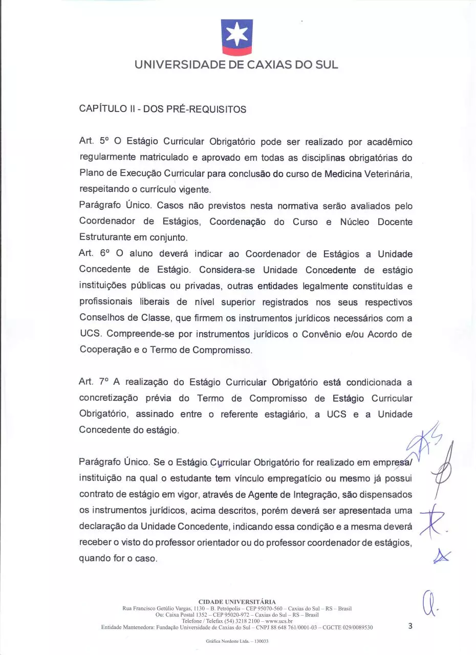 Page 3 of 13, Regulamento de estágio curricular obrigatório