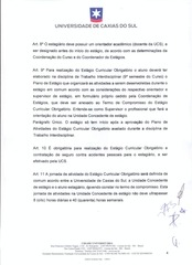 Page 4, Regulamento de estágio curricular obrigatório