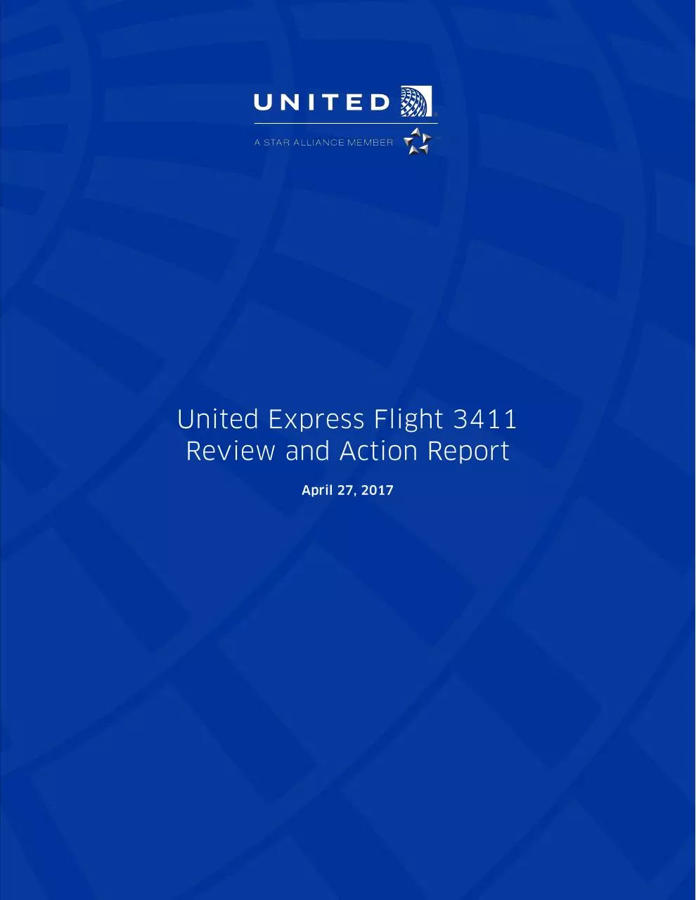 Page 1 of 11, United Flight 3411 Review and Action Report FINAL