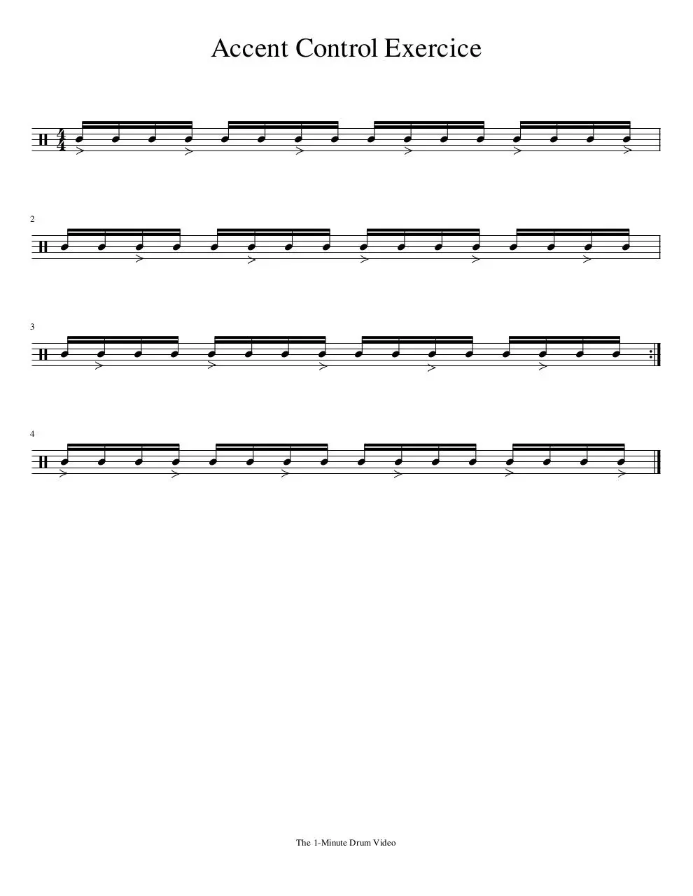 Page 1 of 1, 1MDV Accent Control Exercice