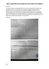 Page 1, Reclamatie RCS RDS service