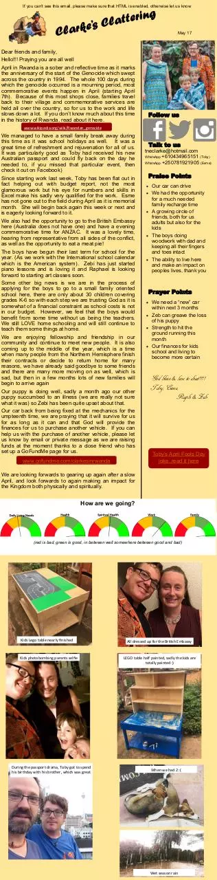 Page 1 of 1, 2017 04 Newsletter