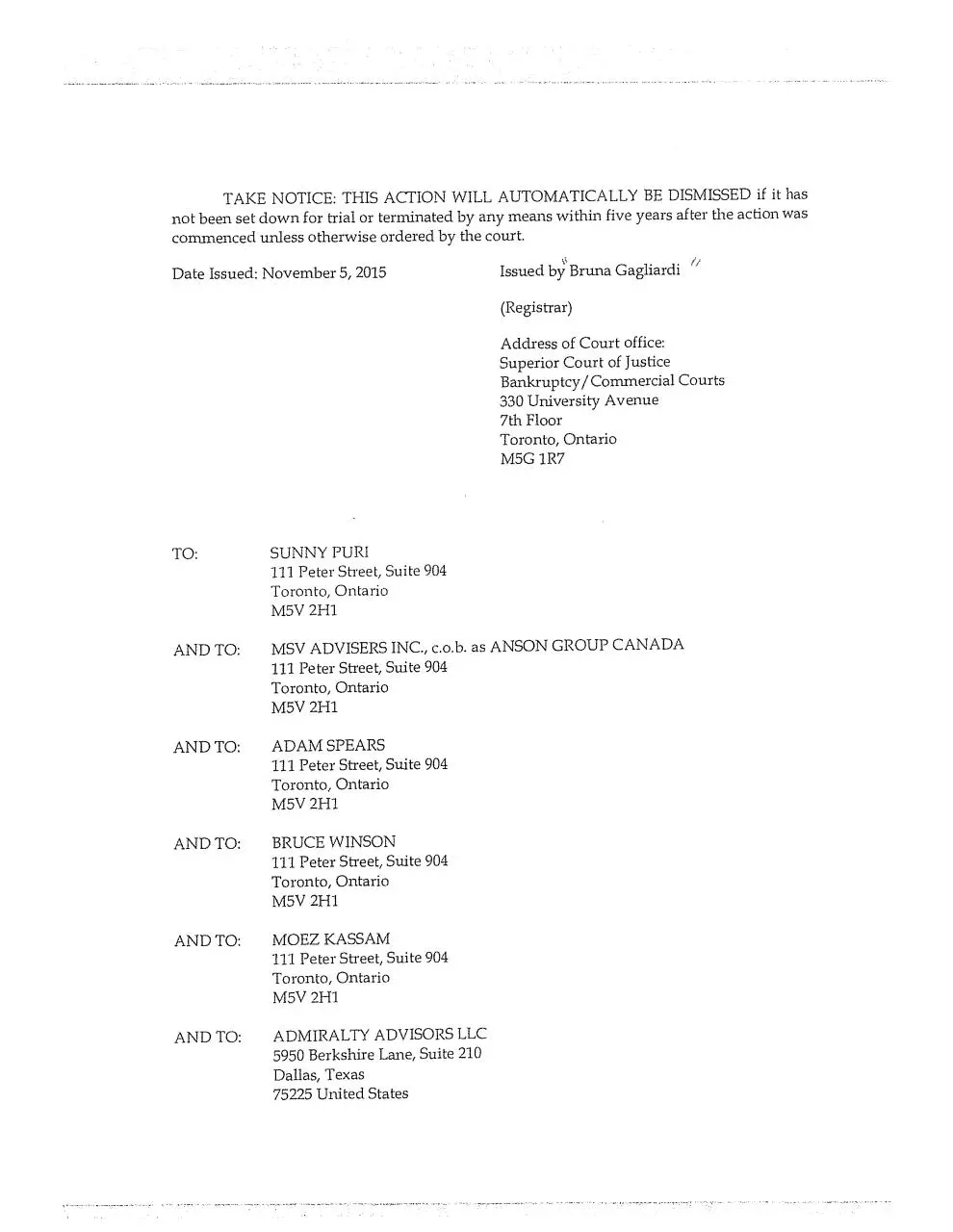 Page 2 of 78, Nobilis Statement of Claim