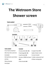 shower screen install manual