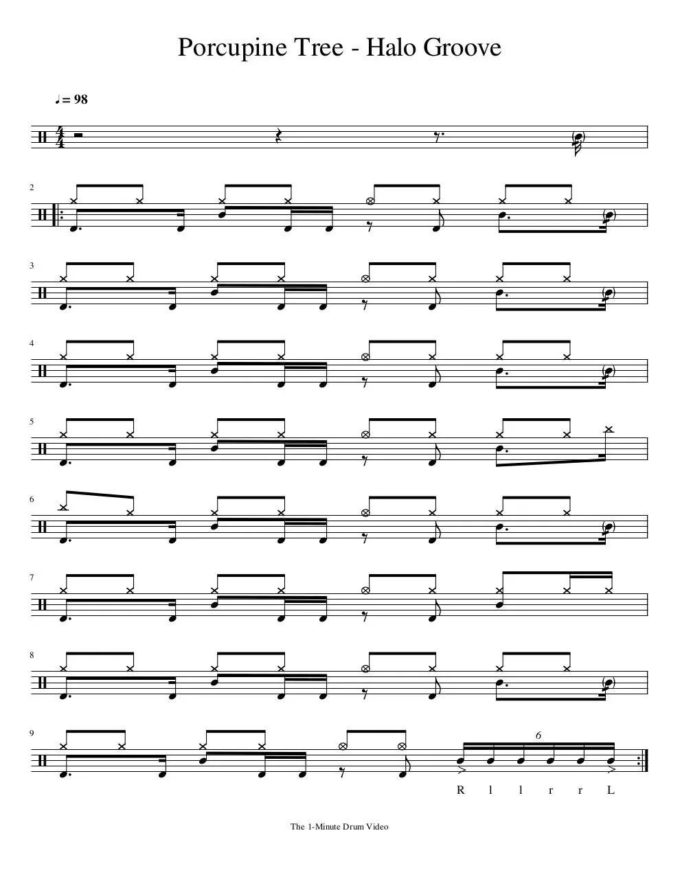 Document preview - 1MDV - Porcupine Tree - Halo Groove.pdf - Page 1/1
