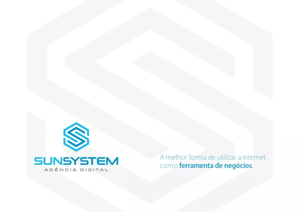 Page 1 of 21, Apresentacao Sunsystem