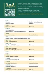 first year student 2017 agenda orientation wsu