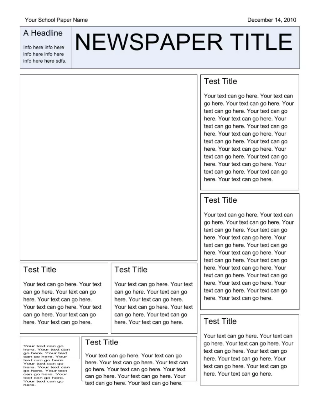 Page 1 of 1, DanteCoira NewspaperTemplate3