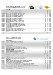 Page 5, M60 Cleaning Supplies Price List May 17